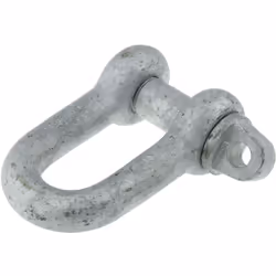Matériau = Acier Zingué Type de manille = Manille en D Type de broche = à vis Charge d'utilisation = 5.5t Diamètre de manille ...