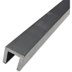 Rs Pro - Profilé u métallique HE9TF, 1/2pouce x 1/2pouce, épaisseur 1/8pouce, longueur 1m ( Prix pour Lot de 5 )
