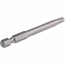 type de tête = Torx Type = Embout de vissage Taille = T27 Matériau = Acier au vanadium au molybdène chromé Longueur hors tout ...