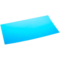 Cale en plastique Polyester, bleu, 457mm x 305mm x 0.05mm ( Prix pour Lot de 8 )
