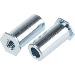Rs Pro - Entretoise auto-sertissable Acier Zingué, M3 ( Prix pour Sachet de 50 )