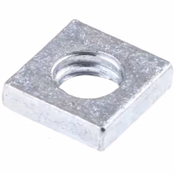 Taille de filetage = M4 Largeur = 7mm Matériau = Acier Finition = Galvanisé brillant Ecrous en acier pressé carrés de RS Pro. ...