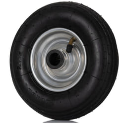 Rs Pro - Roue de chariot Caoutchouc Noir 196mm x 48mm, alésage 20mm, longueur 60mm, Roulement à rouleaux, Capacité de 75kg ( Prix pour 1 )