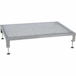 Hauteur de plateforme = 140 ? 210mm Matériau = Acier Poids = 25kg RS PRO 6