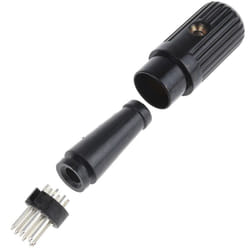 Rs Pro - Connecteur din 8 contacts, Mâle, Montage sur câble, a souder ( Prix pour 1 )