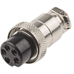 Rs Pro - Connecteur 5 contacts, Montage sur câble, raccordement a souder ( Prix pour 1 )