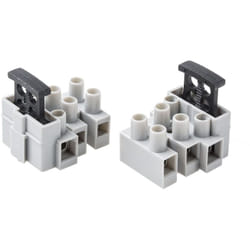 Rs Pro - Bloc de jonction à fusible 3 pôles , 9mm, a visser, 6.3A ( Prix pour Paquet de 10 )