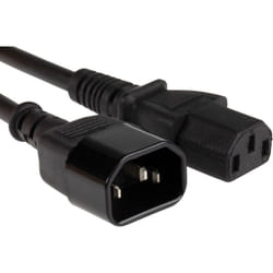 Rs Pro - Câble d'alimentation, Noir, Connecteur C13, iec vers C14, cei / 10 a, 3m ( Prix pour 1 )