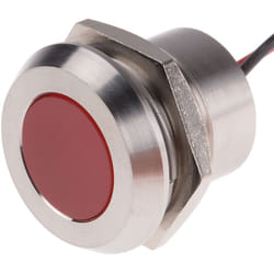 Voyant led lumineux Rouge Rs Pro dia. 22mm, 220V c.a., IP67 ( Prix pour 1 )