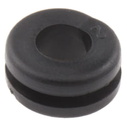 Rs Pro - Passe-câble en pvc, ø câble max. 6mm, panneau 1.5mm max, ø découpe 9mm ( Prix pour Sachet de 100 )