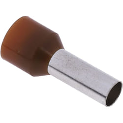 Rs Pro - Embout à sertir 10mm², Marron, longueur 12mm