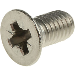 Rs Pro - Vis à métaux M6 à tête Fraisée Pozidriv en Acier Inoxydable, 12mm ( Prix pour Sachet de 50 )