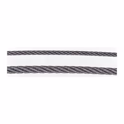 Type = Câble Matériau = Acier inoxydable Diamètre = 5 mm Nombre de Brins = 6 Nombre de fils = 7 Ame = Fil de fer Charge d'uti ...