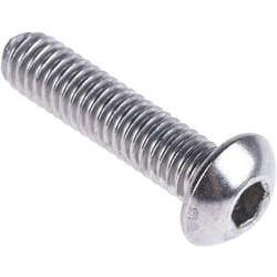 Vis à six pans creux, M4 x 16mm, tête Vis bombée à tête creuse hexagonale, en Acier Inoxydable ( Prix pour Boîte de 100 )