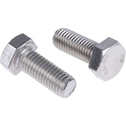 Rs Pro - Vis à tête hexagonale, Acier Inoxydable A4 316 Brut, M12 x 30mm ( Prix pour Sachet de 10 )