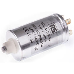 Condensateur à couche mince RS PRO 5µF 440V c.a. ±10% ( Prix pour 1 )