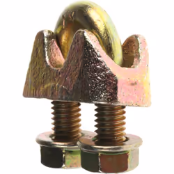 Caractéristique = DIN 1142 Diamètre de câble = 6.5mm Matériau = Acier RS PRO Steel Wire Rope Clamp, DIN 1142Faisant partie de ...