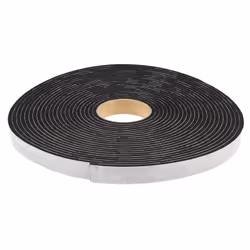 Largeur = 25mm Epaisseur = 6mm Longueur = 15m Matériau du support = PVC Couleur = Noir Joints d'étanchéité en mousse PVC adhé ...