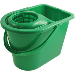 Seau à lessiver en Plastique Vert avec poignée, 12L ( Prix pour 1 )