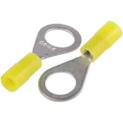 Rs Pro - Cosses à œillet Isolé, Jaune, 0.5mm², M5, 8mm