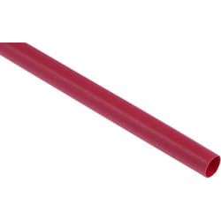 Rs Pro - Gaine thermorétractable Dia. 6.4mm Rouge rétreint 3:1, 1.2m ( Prix pour 1 )