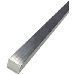 Barre Carrée Aluminium, l. 3/4pouce h. 3/4pouce, l 24pouce ( Prix pour Lot de 2 )