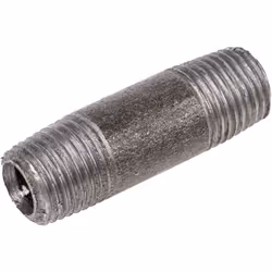 Type de raccord = Mamelon Raccord 1 = BSPT 1/4" mâle Raccord 2 = BSPT 1/4" mâle Finition = Noir Genre du raccord 1 = Mâle Gen ...