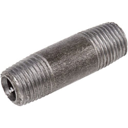 Mamelon BSPT 1/4" mâle x BSPT 1/4" mâle, Noir ( Prix pour Paquet de 5 )