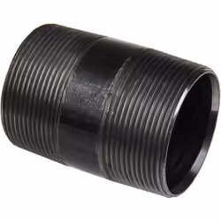 Type de raccord = Mamelon Raccord 1 = BSPT 2" mâle Raccord 2 = BSPT 2" mâle Finition = Noir Genre du raccord 1 = Mâle Genre d ...