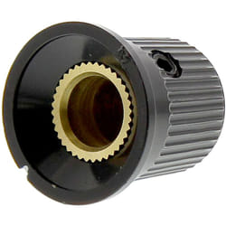 Rs Pro - Bouton de potentiomètre Axe de 6.4mm, Diamètre de 16mm, Vis sans tête