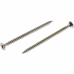 Taille de filetage = 4.5mm Forme de tête = Fraisée Type d'entrainement = Pozidriv Matériau = Acier Finition = Jaune passivé,  ...