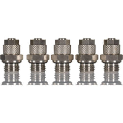 Rs Pro - Adaptateur droit fileté hydraulique vers Enfichable, 8 mm g 1/4 Mâle ( Prix pour Paquet de 5 )