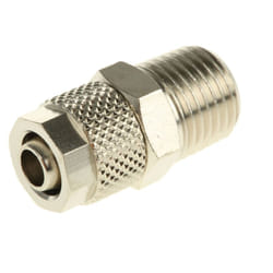 Rs Pro - Adaptateur droit fileté hydraulique vers Enfichable, 8 mm r 1/4 Mâle ( Prix pour Paquet de 5 )