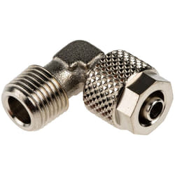 Rs Pro - Adaptateur fileté coudé 1100 vers Enfichable 6 mm r 1/8 Mâle ( Prix pour Paquet de 5 )