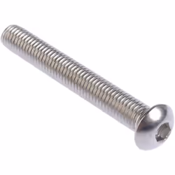 Taille de filetage = M8 Longueur = 60mm Forme de tête = Vis bombée à tête creuse hexagonale Standard DIN = ISO 7380 Matériau  ...