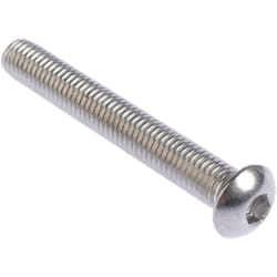 Rs Pro - Vis à six pans creux, M8 x 60mm, tête Vis bombée à tête creuse hexagonale, en Acier Inoxydable ( Prix pour Boîte de 25 )