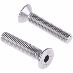 Taille de filetage = M8 Longueur = 40mm Forme de tête = Vis fraisée à tête creuse hexagonale Standard DIN = DIN 7991 Type d'a ...