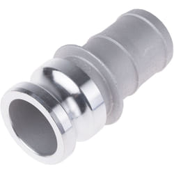 Rs Pro - Adaptateur cannelé Part a Mâle Droit 2pouce, en Aluminium ( Prix pour 1 )