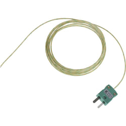 Thermocouple type k ø 1/0.2mm, l 2m, +350°C max à Fiche mâle miniature ( Prix pour 1 )