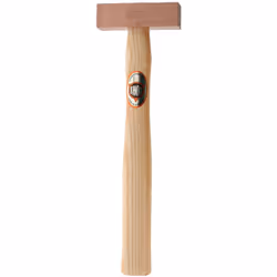 Poids = 500.0g Matériaux de la tête = Cuivre solide Matériau de face = Cuivre solide Matériau de la poignée = Bois Diamètre d ...