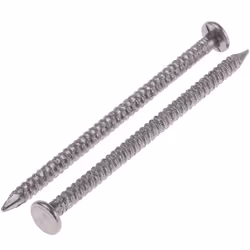 Type de clou = Annelés Tige = Anneau Finition = Brillant Diamètre = 65 mm x 3.35mm Matériau = Acier Poids du sachet = 500g Cl ...