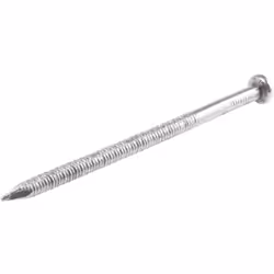 Type de clou = Annelés Tige = Anneau Finition = Brillant Diamètre = 100 mm x 5mm Matériau = Acier Poids du sachet = 500g Clou ...