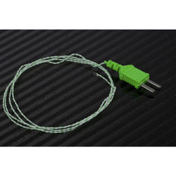 Rs Pro - Thermocouple type k ø 0.2mm, l 1m, +250°C max à Fiche mâle miniature ( Prix pour 1 )