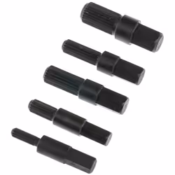 Nombre de pièces = 5 Matériau = Acier Pilot hole sizes needed are 4, 5, 6, 7 ; 8mm. Jeu d'extracteurs de vis cannelées de 5 p ...