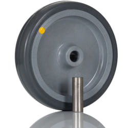 Rs Pro - Roue de chariot Caoutchouc 100mm x 22mm, alésage 8.3mm, longueur 28.5mm, Alésage lisse, Capacité de 60kg ( Prix pour 1 )