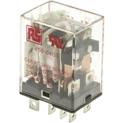 Rs Pro - Relais sans accrochage 2 rt, bobine 240V c.a. Enfichable 1.2W ( Prix pour 1 )