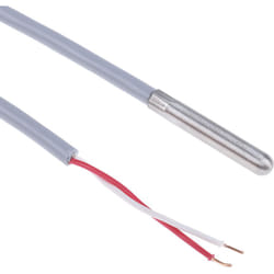 Rs Pro - Capteur rtd PT1000 ø 6mm, L.35mm + 1m, +100°C max, Câble ( Prix pour 1 )