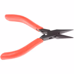 Type de pince = Pince à bec long Style de pointe = Droit Longueur hors tout = 120 mm Matériau = Acier pour outils Pinces à re ...