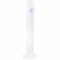 Matériau = PP Capacité = 250ml Graduations = Oui Longueur = 315mm Cylindres en polypropylène à graduations imprimées. Cylindr ...