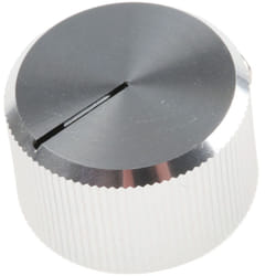 Bouton de potentiomètre RS PRO, Axe de 6.4mm, Diamètre de 20mm, Enfichable ( Prix pour 1 )